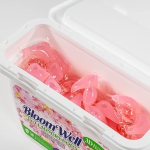 BloomWell Capsules de <span class=keywords><strong>lessive</strong></span> écologiques jetables 3-en-1 Nettoyage en profondeur Technologie microcapsule <span class=keywords><strong>Parfum</strong></span> longue durée pour vêtements - Product Image 4