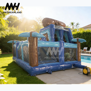 Château gonflable et toboggan aquatique combinés, carnaval d'été, maison de rebond, lunettes de soleil, aire de jeux gonflable <span class=keywords><strong>à</strong></span> <span class=keywords><strong>vendre</strong></span> - Product Image 4