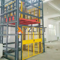 XYZLIFT-CE disesuaikan barang kargo 2-6 lantai angkat muatan dipasang di gudang lubang pabrik menggunakan Lift muatan hidrolik