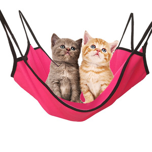 Hamaca para Mascotas (Gatos, Hámsters y Chinchillas) con Forro Polar, Ajustable y Reforzada, Diseño de Jaula Colgante de Hierro, para Uso en Todas las Estaciones - Product Image 1
