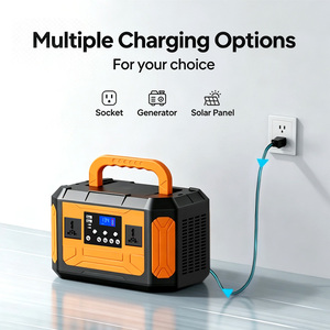 สถานีไฟฟ้าพกพา 1000W น้ำหนักเบา แบตเตอรี่ลิเธียม 67Ah 220V AC/12V ช่องเสียบรถยนต์และ USB สำหรับจ่ายไฟฉุกเฉิน - Product Image 1