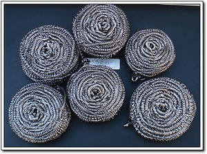 الفولاذ المقاوم للصدأ 410 الغسيل/سكاكين المطبخ طبق غسل الكرة وعاء تنظيف الكرة <span class=keywords><strong>15g</strong></span> 4 قطعة - Product Image 2