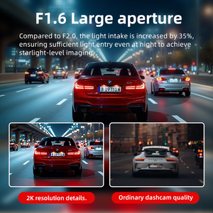 Telecamera da cruscotto 4G LTE DVR per auto, scatola nera 2K, dashcam con doppia lente anteriore e posteriore, streaming live su telefono per la sicurezza <span class=keywords><strong>in</strong></span> viaggi a lunga distanza - Product Image 3