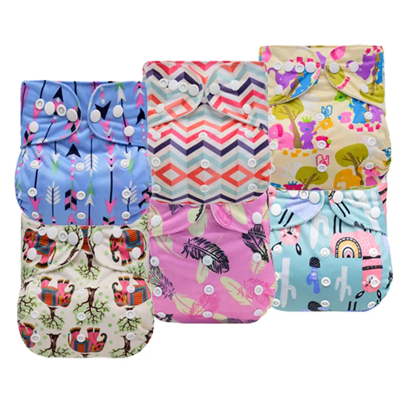 Pañales de tela recién nacido para bebé Pañal de tela personalizado lavable Pañales de tela de bebé reutilizables lavables para la venta