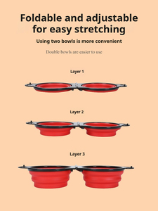 FishPrincess 400ml Eco-Friendly Collapsible <strong>Pet</strong> Water <strong>Bowl</strong> <strong>Durable</strong> Travel <strong>Bowl</strong> for Dogs Food Grade Silicone - Product Image 5