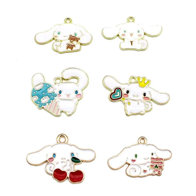 Cute Kitty Kuromi My Melody Charm Gifts Cinnamoroll Sorority Jewelry Accessories Pendant for Jewelry Making DIY Crafts