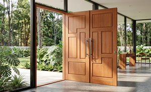 Porte en bois Meranti, cadre léger et robuste, porte intérieure/extérieure, surface lisse, taille personnalisée, design élégant et durable - Product Image 4