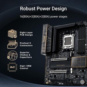 Carte mère ProArt X870E Creator WiFi AM5 ATX DDR5 PCIe 5.0 SATA pour le jeu et les stations de travail créatives Windows 10/11 (vente en gros) - Product Image 5