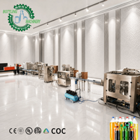 Línea de Envasado de Bebidas Carbonatadas Tipo DCGF8, Estable y Automática, 1000 Botellas/Hora, con Soporte Técnico Completo