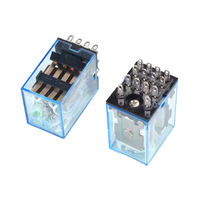 Relé Miniatura MY4N-J MY4NJ 220VAC 24VDC de 14 Pines, Relé Auxiliar Electromagnético 4PDT 5A con Base PYF14A en Stock