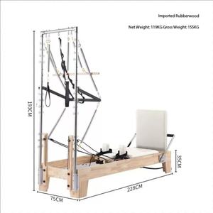 Máquina <span class=keywords><strong>de</strong></span> Pilates Reformer Multifuncional, Cadillac Reformer para Entrenamiento <span class=keywords><strong>de</strong></span> Equilibrio Corporal, Reformer <span class=keywords><strong>de</strong></span> Pilates con Medio Trapecio - Product Image 5