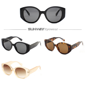 Wholesale Manufacturer New Design Professional Luxury Round Frame Fashion Shades Sun Glasses Customize Logo Men Women Sunglasses - Product Image 2