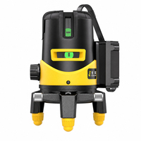 Niveau laser rotatif autonivelant GuangChen à faisceau vert 360° avec récepteur pour chantier de construction, nivellement et outil d'excavation