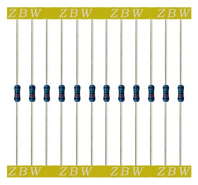 Precision metal film 1r 5w ohm metal film resistor,manufacturer 0.25watt 5 band resistor,resistor 1k5,flame resistant resistor