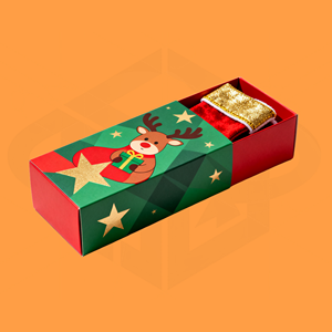 免费样品定制印刷硬质纸板圣诞礼品盒哑光饰面包装衣服内衣袜子护肤品 - Product Image 3