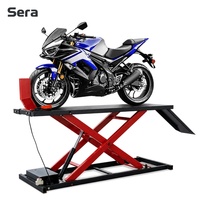 Sera JML-400 – Nouvelle table élévatrice hydraulique à ciseaux en acier pour moto, capacité 880 LB, entraînement électrique, garantie 18 mois