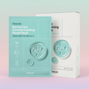 Fionette - Paquete de 10 mascarillas faciales calmantes y reparadoras con extracto de Centella asiática, ecológicas y nutritivas, 30 ml cada una |   10000 ppm |   Ácido Hialurónico Cuádruple |   Todo - Product Image 1