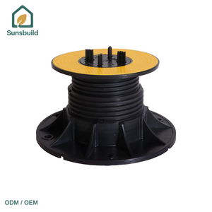 Base de support de sol en plastique Sunsbuild avec dessus jaune pour accessoires de revêtement de sol, finition mate durable, design moderne - Product Image 3