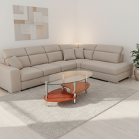 Ensemble de tables basses en verre nordique, tables de salon de luxe, design moderne