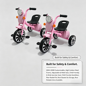 Vélo d'équilibre pour bébé en EVA <span class=keywords><strong>de</strong></span> bonne qualité, <span class=keywords><strong>tricycle</strong></span> à pédales pour enfants, 3 roues, léger, pour enfants <span class=keywords><strong>de</strong></span> 2 à 4 ans - Product Image 2