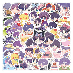 100 pièces/ensemble Anime amour et Deepspace Zayne Sylus Rafayel Caleb Q Version autocollants ensemble pour ordinateur portable bagages autocollant étanche - Product Image 4