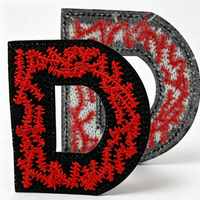 Écussons brodés personnalisés, badges logo brodés 3D en relief, patchs thermocollants pour vêtements, chapeaux, sacs