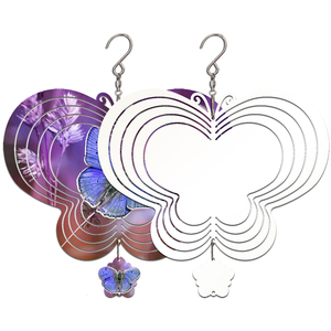 Wholesale Blank Sublimation Wind Spinners for <b>Garden</b> Ornament Decoration Wind Spinner Sublimation Blank 10 Inch - Product Image 3
