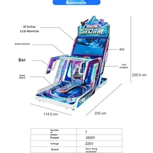 Nueva Máquina de Juego de Carreras de Motos con Monedas Modelo 544 de SHUNHONG, Máquina de Juego Individual Personalizable para Parques de Diversiones Infantiles - Product Image 4