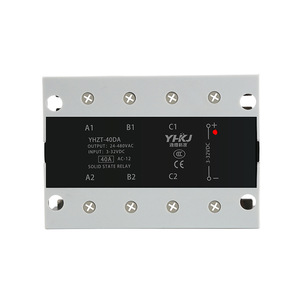 รีเลย์โซลิดสเตต Yuanhuang 25A 40A 60A 80A 100A AC 380V DC ควบคุมด้วยไฟฟ้ากระแสตรง  ตัวเรือนทนอุณหภูมิสูง - Product Image 2
