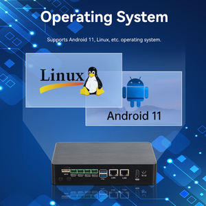Arm Mini Pc Rk3568 2G Ddr4 16G Emmc Dual Rj45 Lan 4 Rs232 Rs485 Com Gpio Industriële <span class=keywords><strong>Android</strong></span> Fanless Embedded Computer - Product Image 4