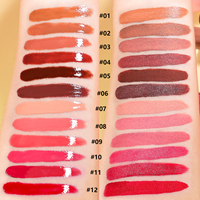 ODM Private Label Matte Fashion Double Head Waterproof Long Lasting Liquid Lipstick & Lip Gloss 2-in-1 Nude.