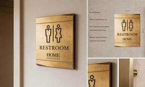 Targa per Porta Personalizzata Non Luminosa Stampata in 3D con Qualsiasi Carattere, per Insegna di Appartamento o Stanza - Product Image 2