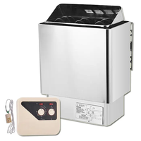 Harga Pabrik Mesin Sauna 3KW 4.5KW 6KW 8KW 9KW dengan Pengontrol Eksternal Pemanas Sauna Produsen Sauna