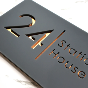 Wholesale Customized Good Quality <strong>Floating</strong> Custom Signs for Business <strong>House</strong> <strong>Numbers</strong> <strong>House</strong> <strong>Number</strong> Signs Led Outdoor Signs - Product Image 4