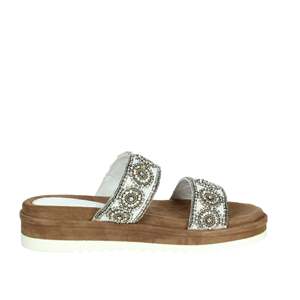 Sandalias de Tacón Cinzia Soft Donna Ciabatta Con Zeppa Blancas para Mujer, Talla 37 - Product Image 3