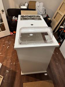 Mobiliario Comercial Personalizado Carrito Plegable Móvil para Aperitivos Bar de Catering Portátil Carrito de Venta de Frutas Plegable para Comida Rápida - Product Image 4