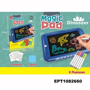 Promosi mainan boneka menyala dalam gelap papan gambar menyala dalam gelap dengan bantalan lampu Tablet tulis Lcd untuk anak-anak ajaib lukisan - Product Image 4