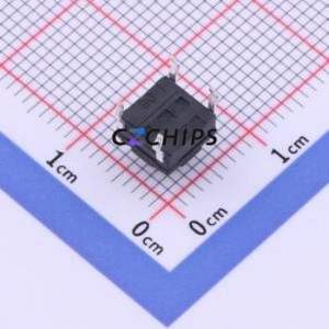 YTS1K0011EBT00 Tactile Switch Through hole Component (THT) Switch 1.6N 6.15mm 6.15mm 6mm - Product Image 2