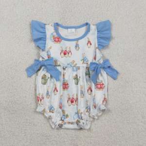 Vestido de yoga sin mangas con estampado de rayas y bordado de golf para bebé niña GSD3142 RTS, ropa al por mayor - Product Image 4
