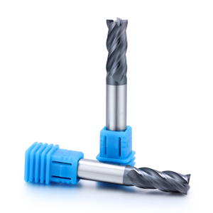 ZHY Fabrikası Toptan Satış Katı Karbür 4 Kanallı Parmak Freze CNC Kesici Kare Takım Setleri HRC55 Freze Takımları Kesiciler - Product Image 4
