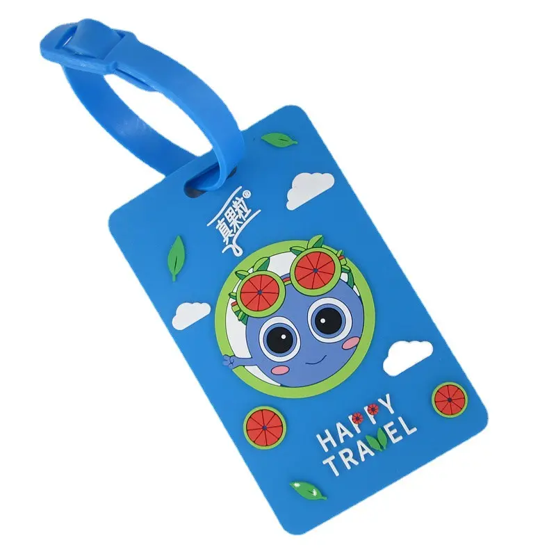 Travel Soft PVC Luggage Tags patch Travel Accessory PVC Suitcases ID Tags Business Card Holder For Travelling