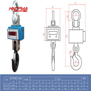 디지털 크레인 규모 <span class=keywords><strong>50</strong></span> 톤 100 톤 동력계 20 톤 용량 (LED 디스플레이 포함) - Product Image 4