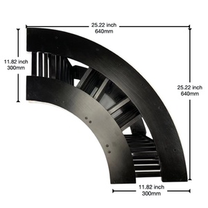 Cong góc Bar rượu hiển thị bằng gỗ Giá rượu 24 chai rượu tủ trưng bày rượu vang phòng kệ - Product Image 4