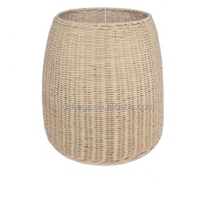 Xh Trang Trí Handmade Dệt Vòng Mây Wicker Thủ Công Chụp Đèn Cho Trang Trí Nội Thất - Product Image 4