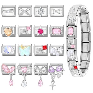 Conectores de Pulsera Delicados y Elegantes con Detalles de Diamantes, Componentes de Joyería para Anillos, Collares y Colgantes DIY - Product Image 4