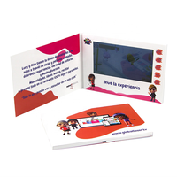 Fournisseurs de brochures vidéo Brochure vidéo à écran Lcd de 7 pouces Brochure vidéo de carte de module pour invitation professionnelle