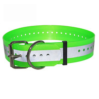 Colliers pour chiens en nylon enduit de polyuréthane à haute résistance à la traction, rubans réfléchissants, solides, personnalisables, design facile à nettoyer, Pitbull