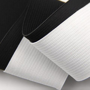 Bán Buôn Tùy Chỉnh Chiều Rộng Polyester Dây Đàn Hồi Chất Lượng Cao Đen Trắng Đan Đàn Hồi Ban Nhạc - Product Image 5