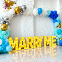 Lettres lumineuses géantes personnalisées de 4 pieds Mr Mrs Oh Baby Love pour la décoration d'événements de mariage
