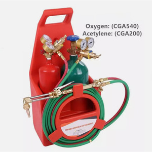 Kit de Soldadura Industrial Portátil Mini, Cilindro de Gas, Soplete de Latón, Kit de Corte Estilo Americano, Incluye Suministros de Soldadura y Soldadura Fuerte - Product Image 6